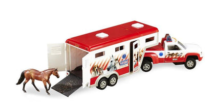 Breyer Lights & Siren Animal Rescue Truck & Trailer