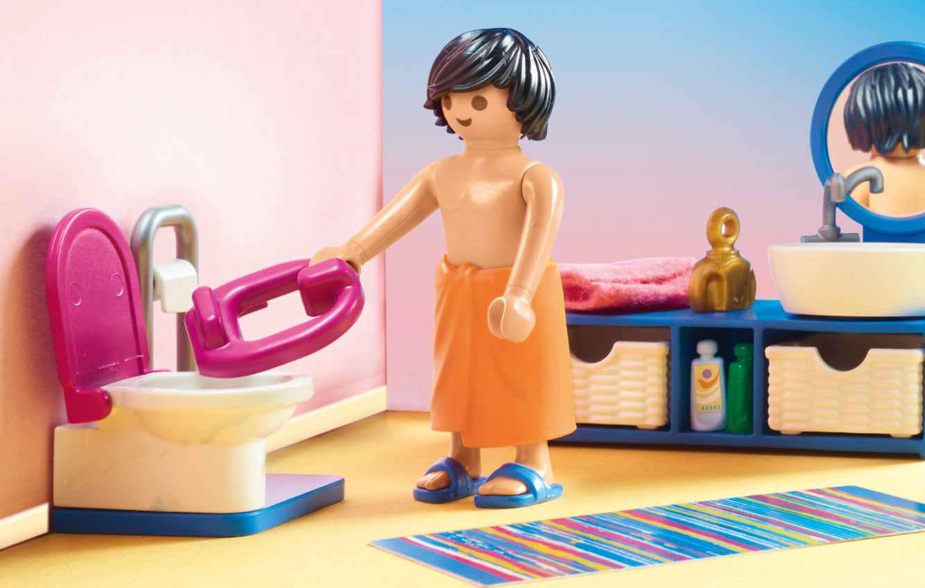 Playmobil 70211 Dollhouse Furnished Bathroom