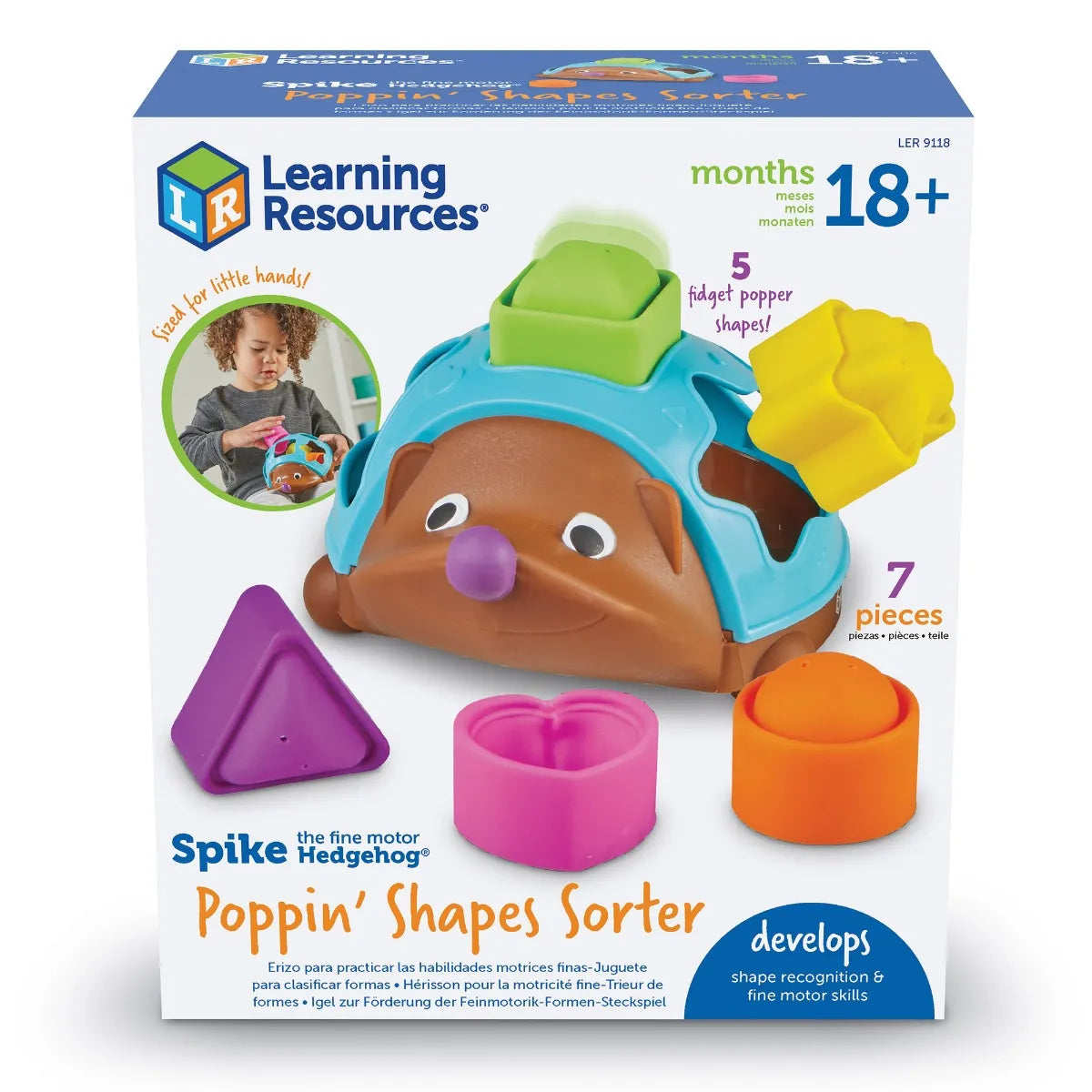 Learning Resources Spike the Fine Motor Hedgehog shape sorter