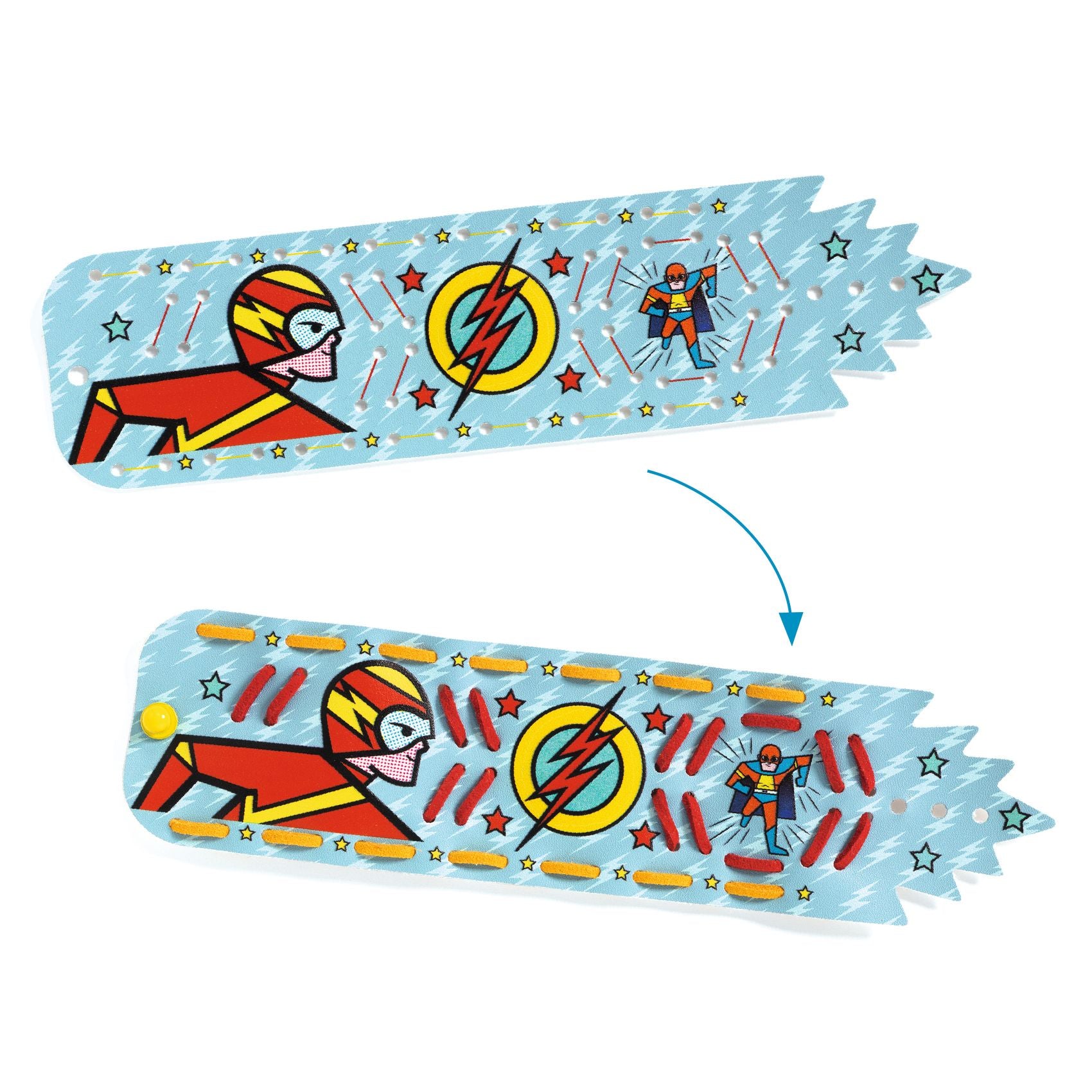 Djeco DIY Bracelets To Create Mosaics & Stickers Super-Powers