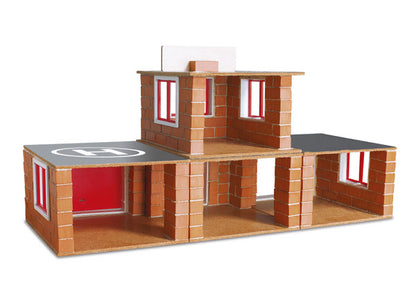 Teifoc Brick Construction Set Fire Station