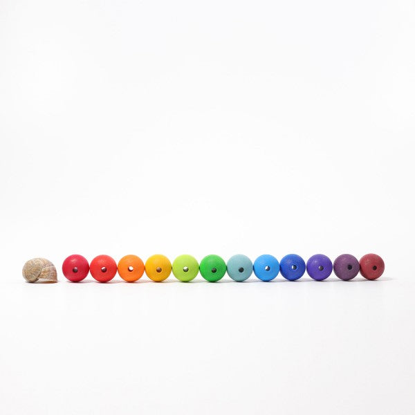 Grimms 36 Large Wooden Beads