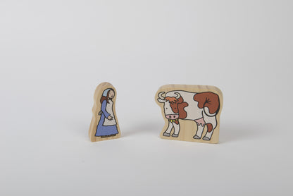 Yellow Door Jack and the Beanstalk Wooden Characters