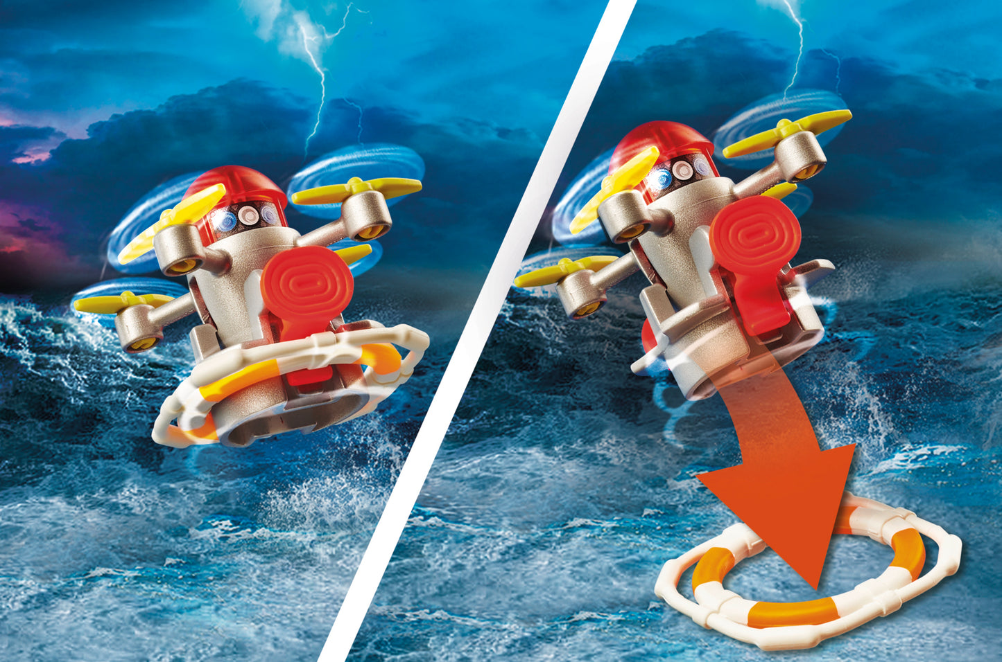 Playmobil 70140 City Action Sea Rescue Fire Rescue with Personal Watercraft