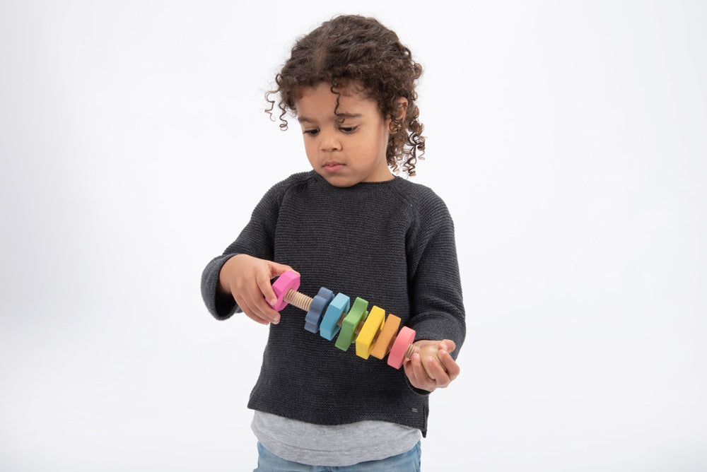 TickiT Rainbow Wooden Shape Twister