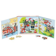 Goki Puzzle Book Fire Department. Magnetic