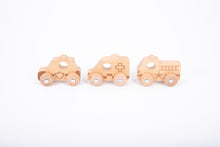 Tickit Natural Wood Emergency Vehicles Set