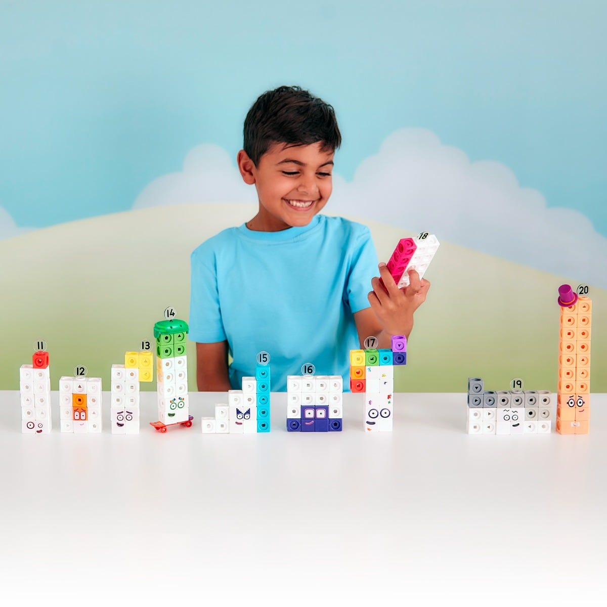 Learning Resources Mathlink® Cubes Numberblocks 11-20 Activity Set