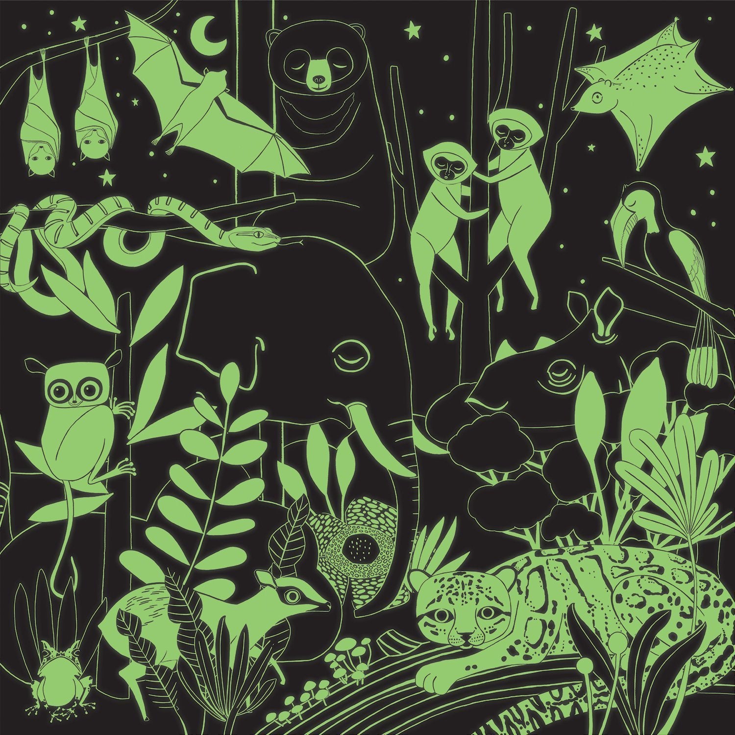 Delete inated 500 Piece Glow in the Dark Puzzle