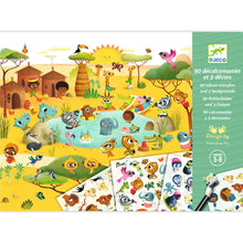 Djeco Rub On Transfers Savannah, Desert, And North Pole
