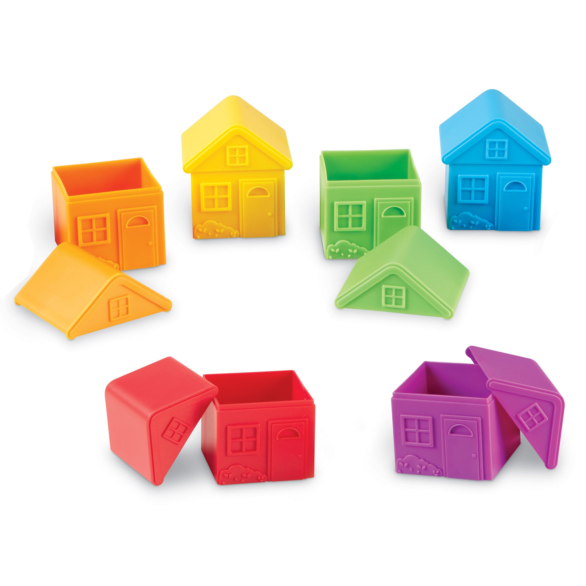 Learning Resources All About Me Sort & Match Houses 12 Pce Set