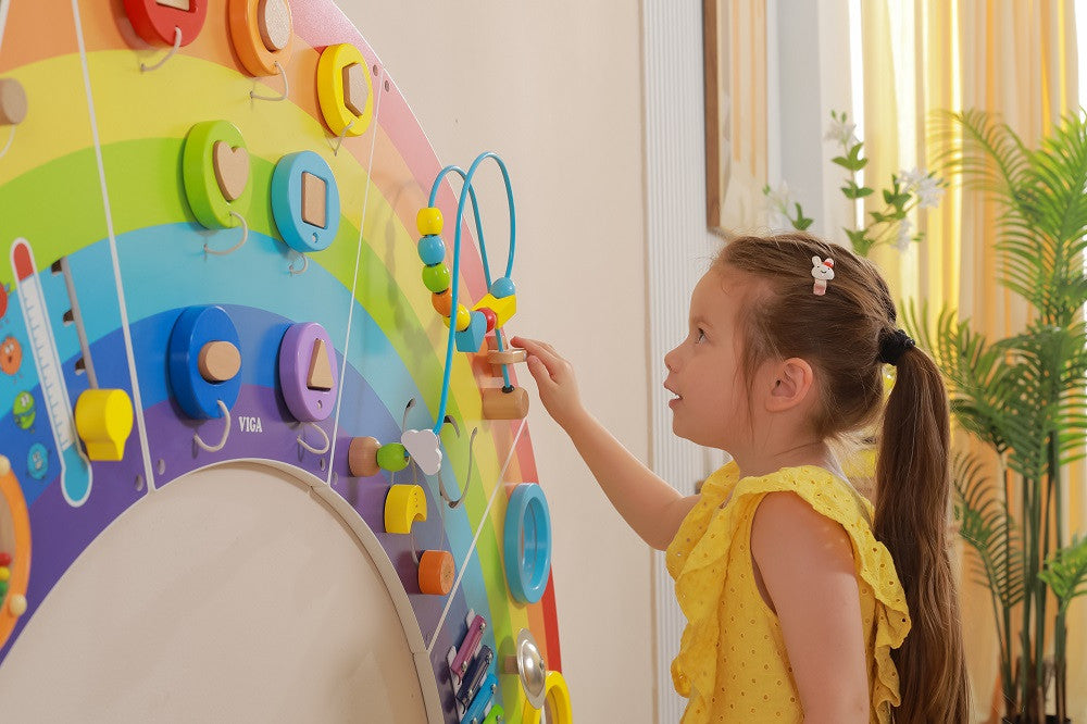 Viga Rainbow Activity Wall Toy