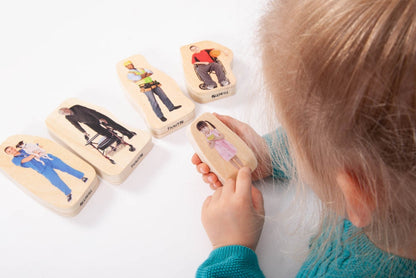 TickiT Wooden Community People Blocks