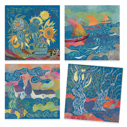 Djeco The South Inspired By Vincent Van Gogh Scratch Cards