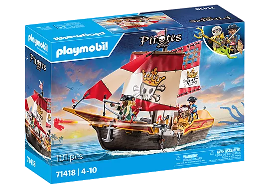 Playmobil 71418 Pirates: Pirate vs. Deeper – Pirate Vessel