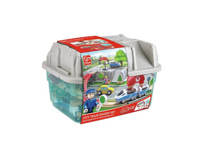 Hape City Train Bucket Set (48 pieces)