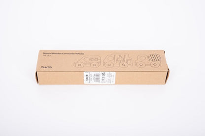Tickit Natural Wooden Community Vehicles Set