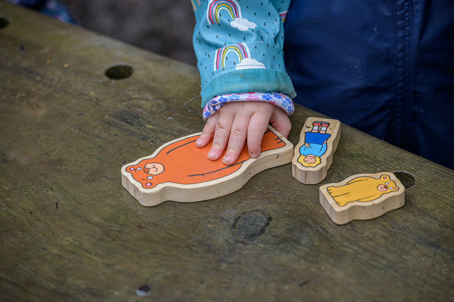 Yellow Door Goldilocks and the Three Bears Wooden Characters
