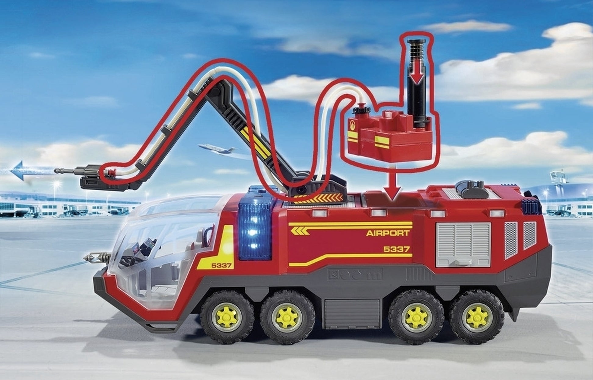 Playmobil 5337 City Action Airport Fire Engine