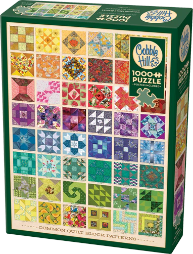 Cobble Hill Puzzles 1000 Pieces Common Quilt Blocks