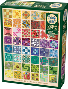 Cobble Hill Puzzles 1000 Pieces Common Quilt Blocks