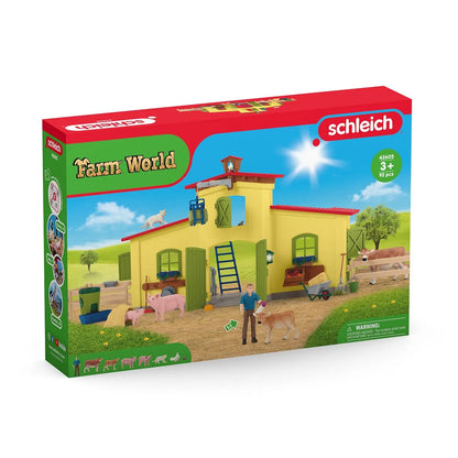 Schleich Large Farm with Animals and Accessories-42605