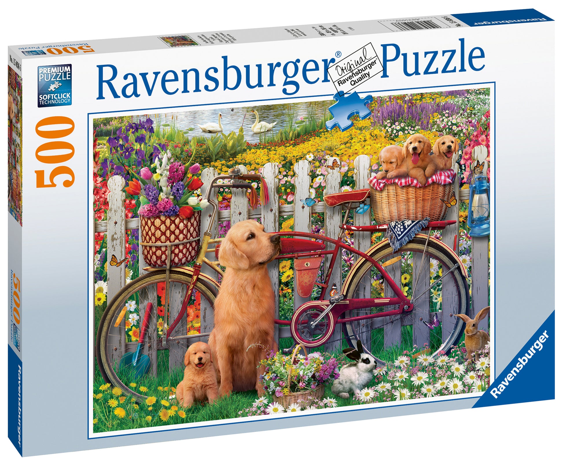 Ravensburger Cute Dogs in the Garden, 500pc Jigsaw Puzzle