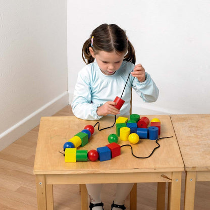 Edx Education Giant Wooden Lacing Beads