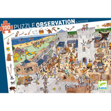 Djeco Fortified Castle 100 Pcs Observation Puzzle