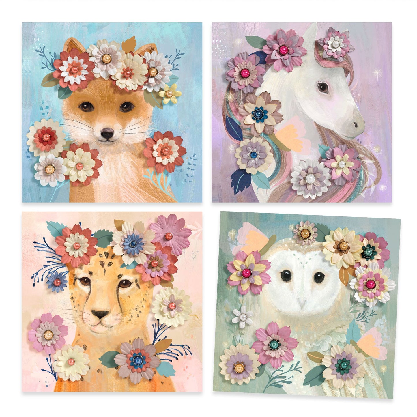 Djeco Floral Wreaths Paper Creations
