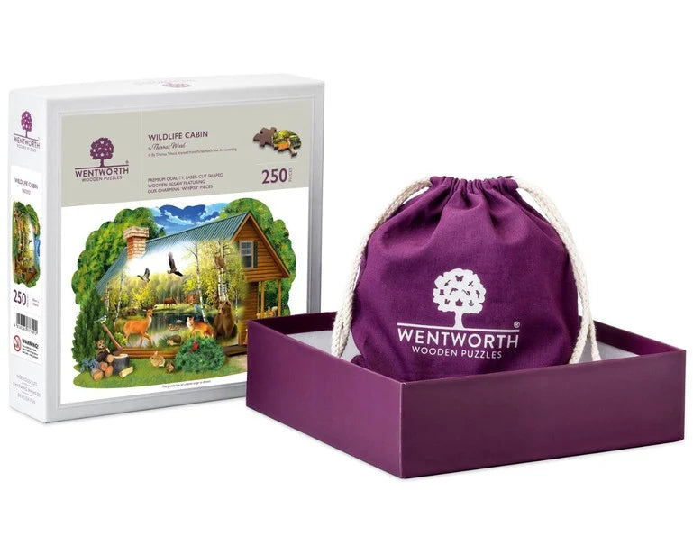 Wentworth Wooden Puzzles Wildlife Cabin - Maxi shaped puzzle 250 Pieces