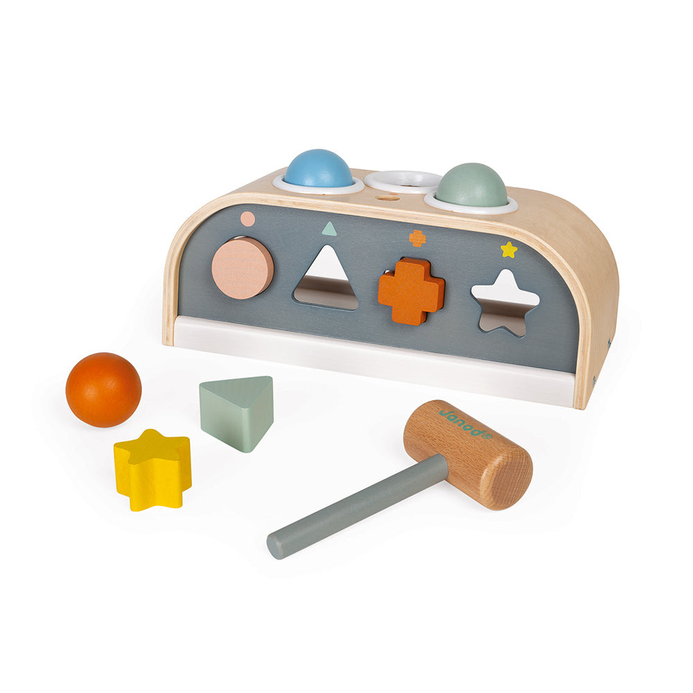Janod Sweet Cocoon Taptap And Shape Sorter
