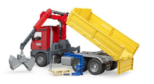 Bruder Mb Arcos Construction Truck W/Crane & Access.