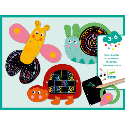 Djeco Funny Animals Scratch Cards (F)