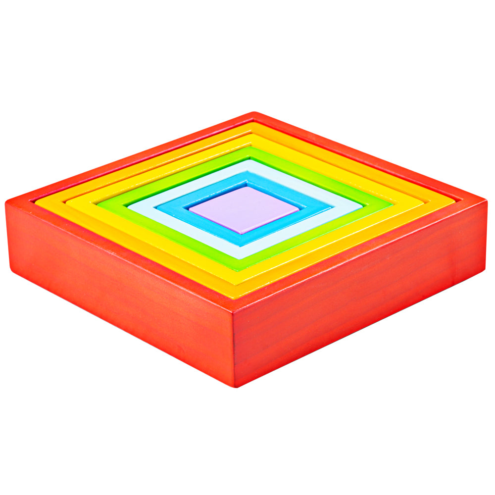 BigJigs Wooden Stacking Squares
