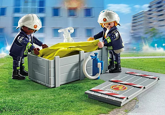 Playmobil 71465 Action Heroes: Firefighters with Air Pillow