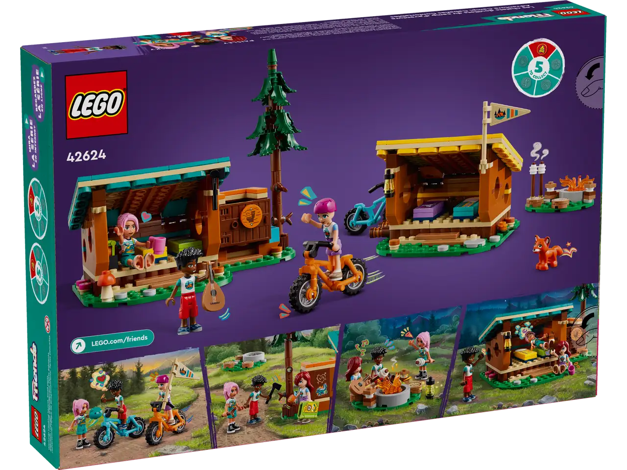 Lego Friends 42624 Adventure Camp Cosy Cabins