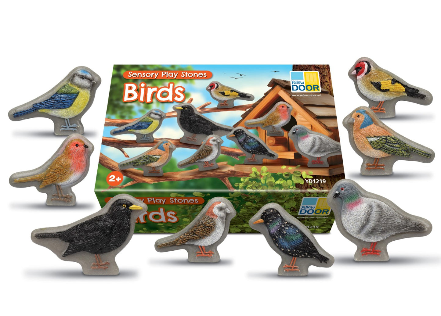 Yellow Door Sensory Play Stones – Birds