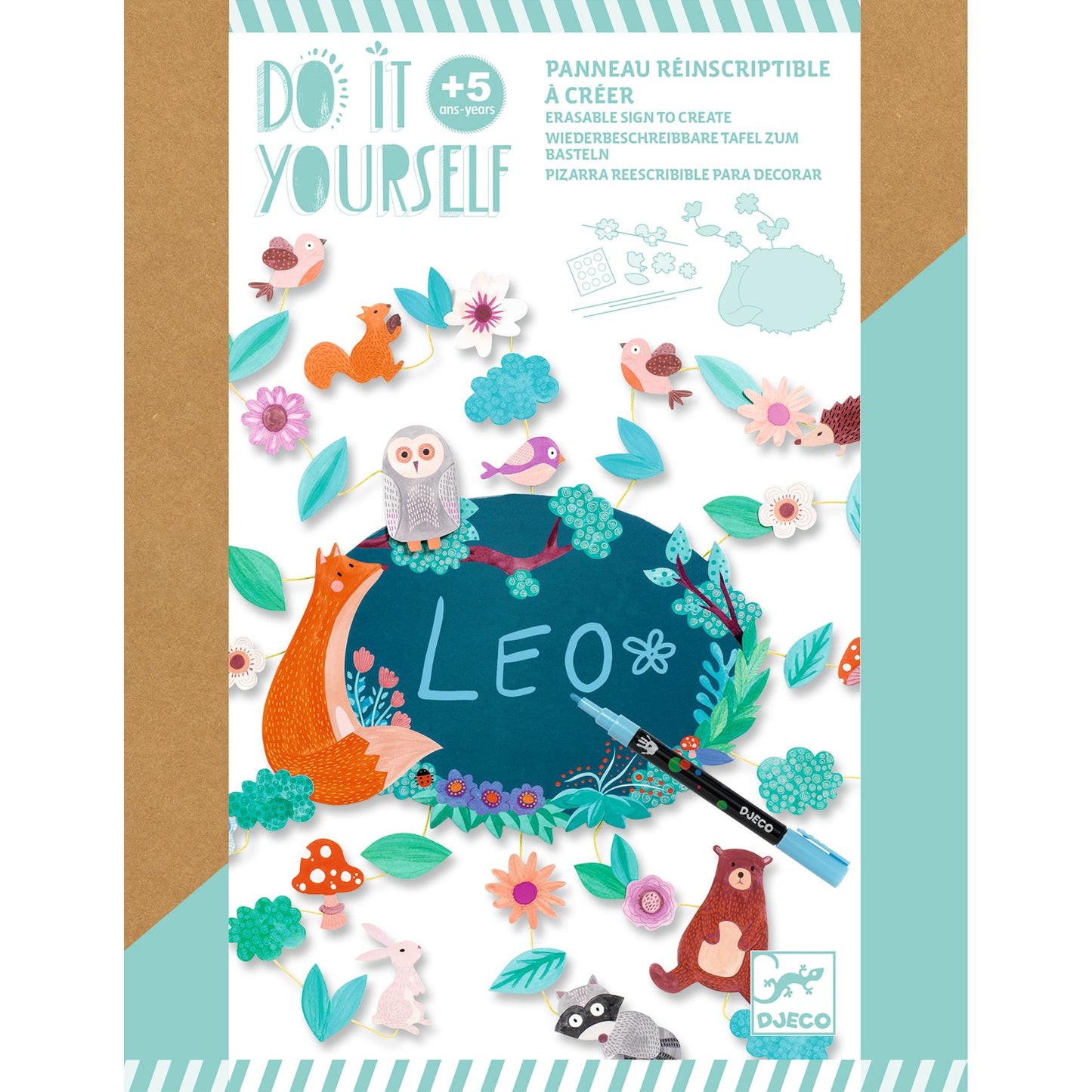 Djeco DIY Mosaics & Stickers In The Wood