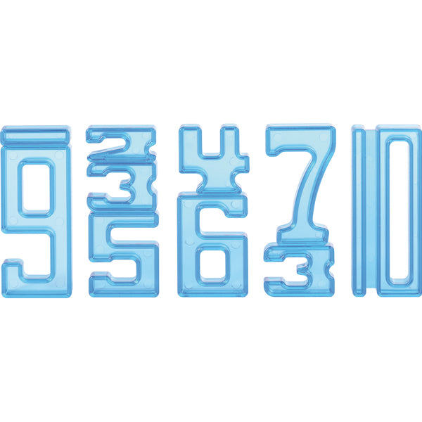 Number Building Blocks Translucent Set Of 140