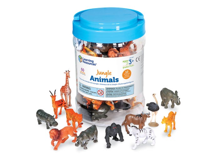 Learning Resources Jungle Animal Counters (Set of 60)