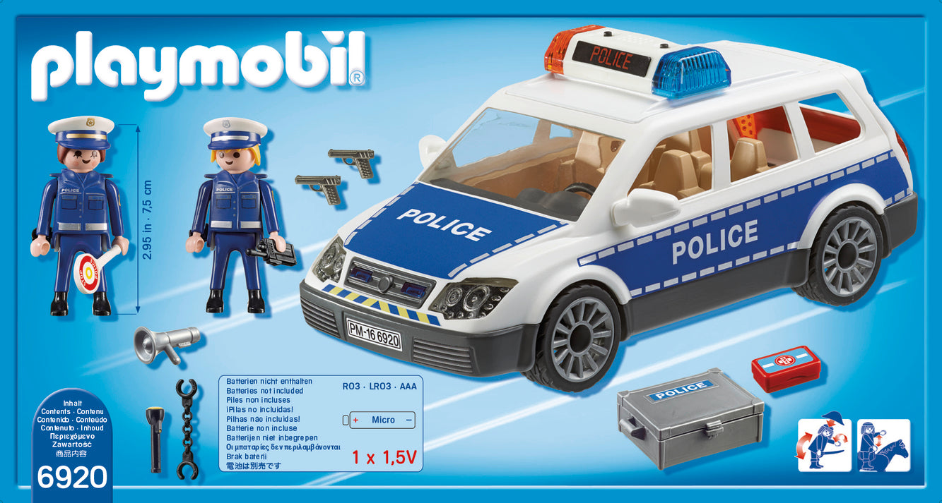Playmobil 6920 City Action Police Squad Car with Lights and Sound