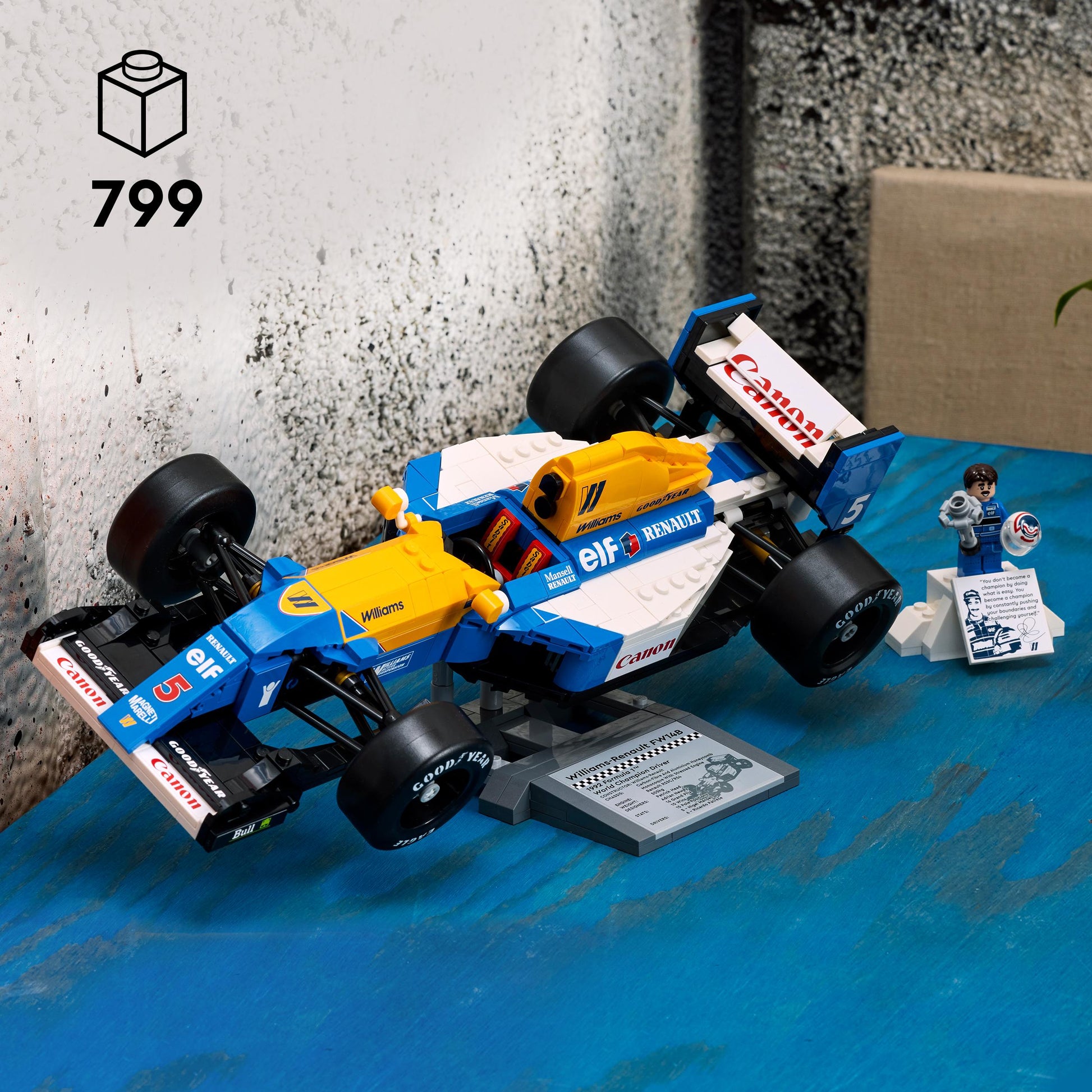 Lego Icons 10353 Williams Racing FW14B & Nigel Mansell