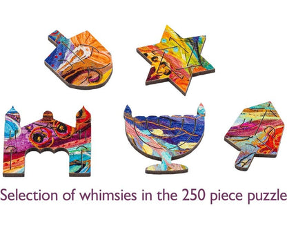 Wentworth Wooden Puzzles Hanukkah in the Magic Garden - Maxi