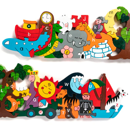 Alphabet Jigsaws Alphabet Sun and Moon Jigsaw & Playset