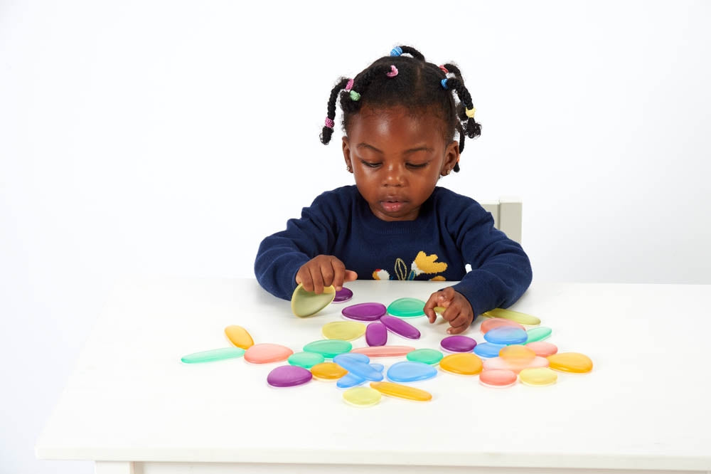 Edx Education Junior Rainbow Pebbles Clear