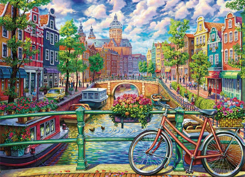 Cobble Hill Puzzles 1000 Pieces Amsterdam Canal