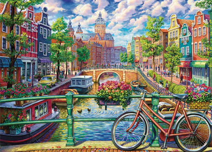 Cobble Hill Puzzles 1000 Pieces Amsterdam Canal