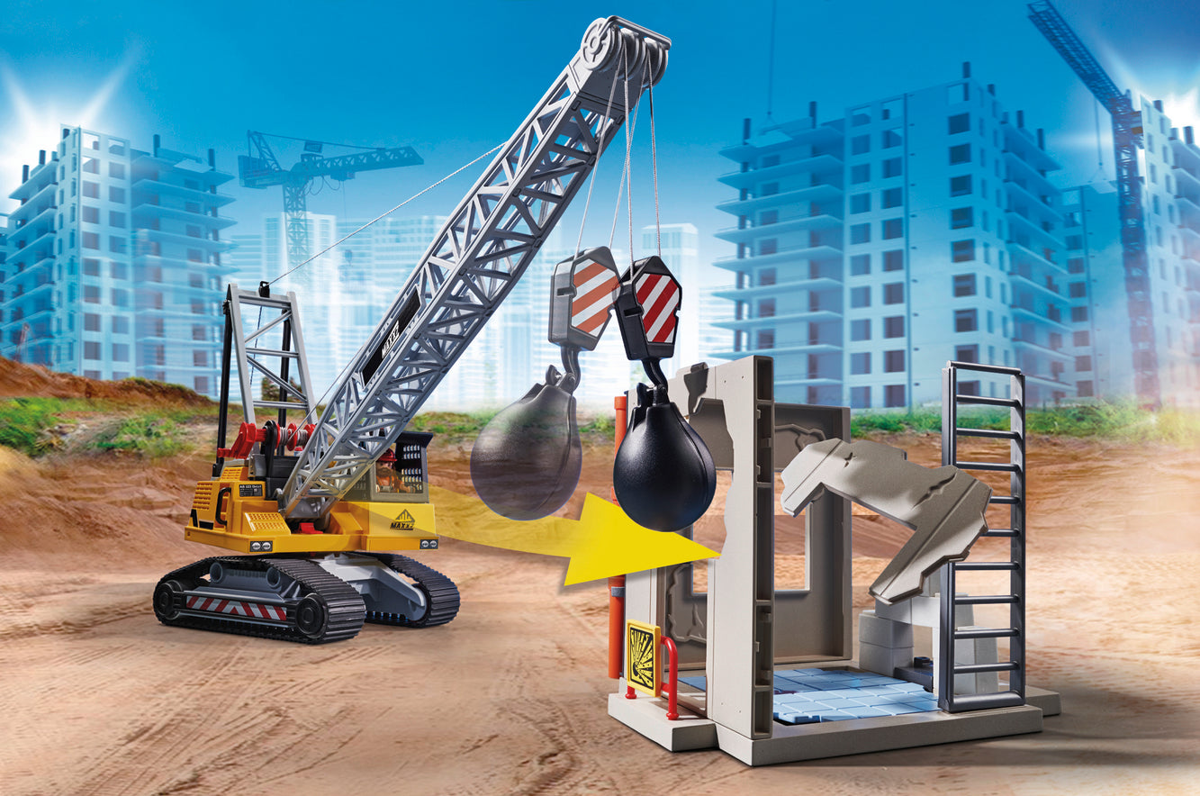 Playmobil 70442 City Action Construction Demolition Crane