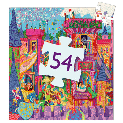 Djeco The Fairy Castle - 54 Pcs Silhouette Puzzles